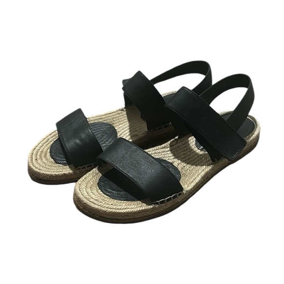 Eileen Fisher Black Espadrilles adjustable strap women’s size 9 - Picture 1 of 9